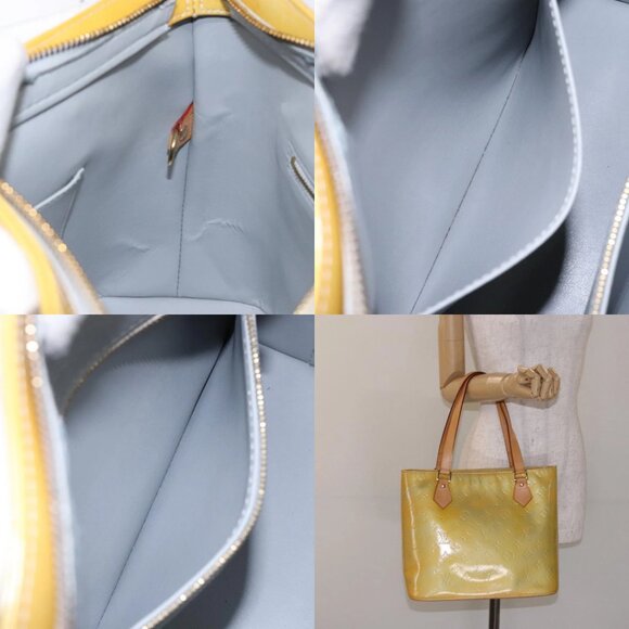 LOUIS VUITTON Monogram Vernis Houston Hand Bag Gris M91053 LV Auth ti3378 - Picture 14 of 15